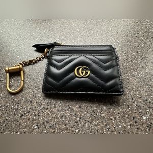 GUCCI GG Marmont Keychain Wallet/Card Case